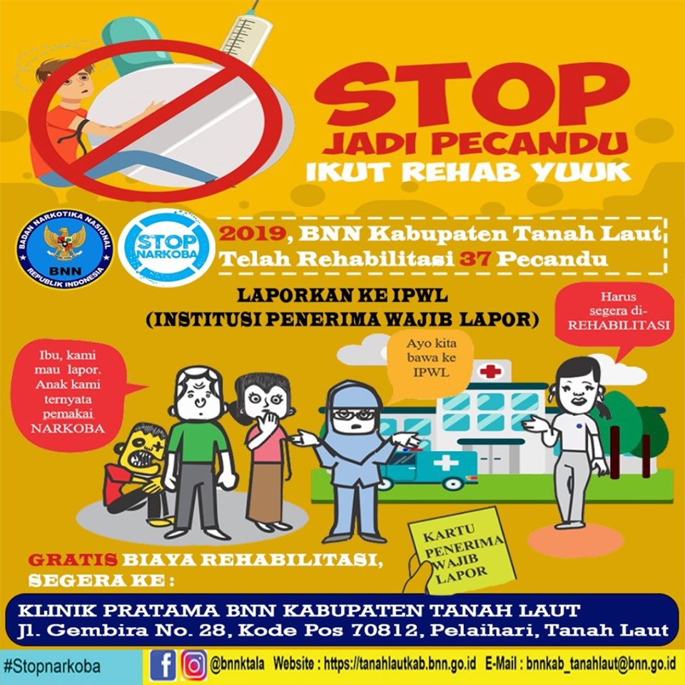 Stop Jadi Pecandu, Ikut Rehab Yuk!