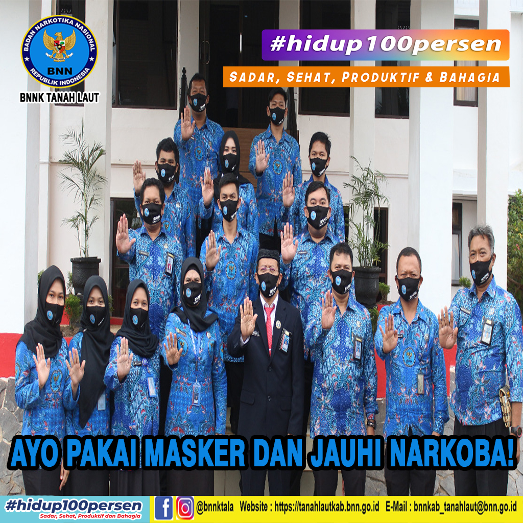 Ayo Pakai Masker dan Jauhi Narkoba!