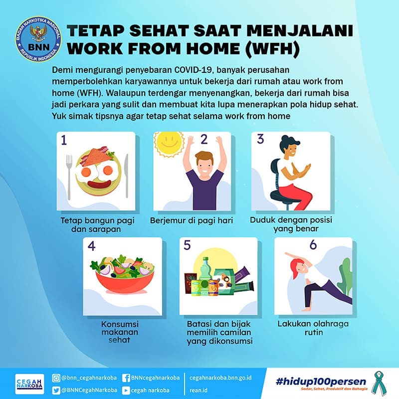 Tetap Sehat saat Menjalani Work From Home (WFH) Tetap Sehat saat Menjalani Work From Home (WFH)