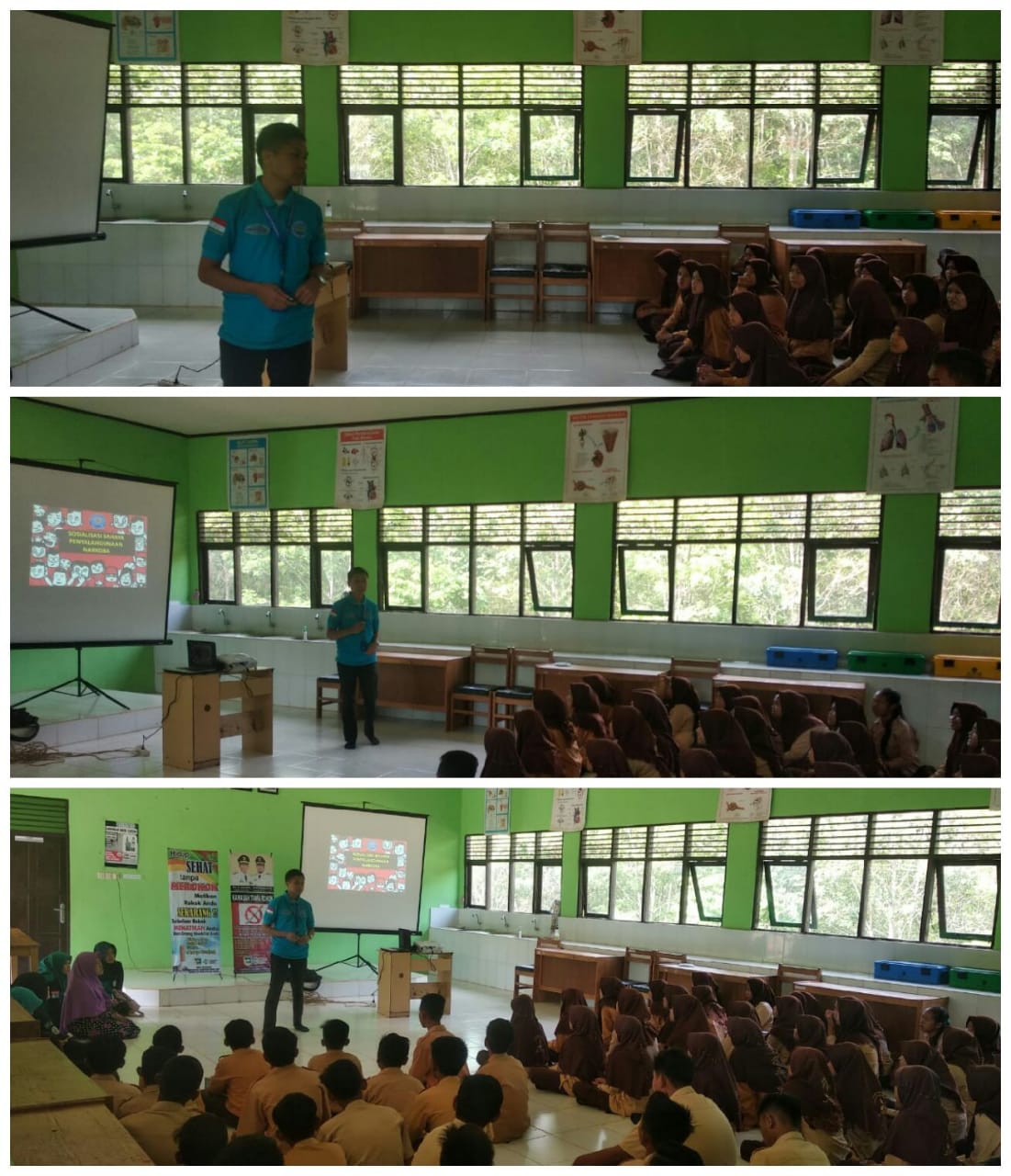 Bahaya Narkoba disosialisasikan di SMPN 4 Batu Ampar Bahaya Narkoba disosialisasikan di SMPN 4 Batu Ampar