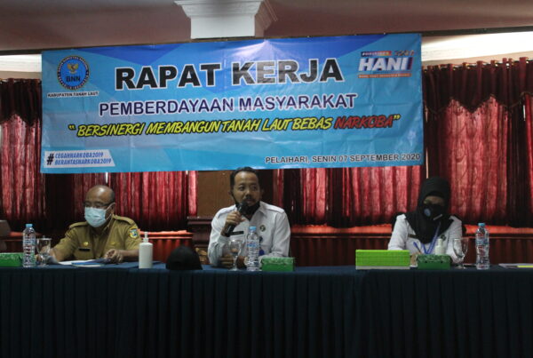 "RAKER DAYAMAS" Kegiatan Seksi P2M BNNK Tanah Laut pada hari Senin, 7 September 2020