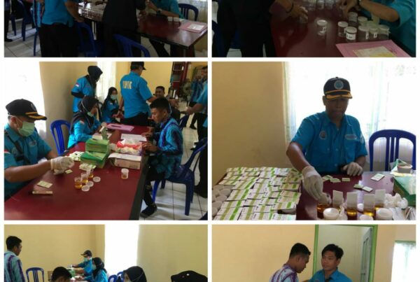 Siswa-Siswi SMKN PP Pelaihari ditest urine BNNK TALA