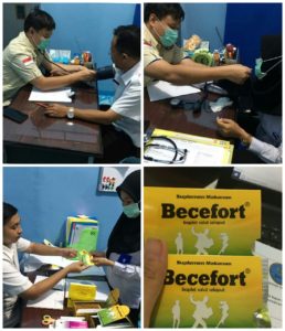 Pemeriksaan Kesehatan serta Pembagian Vitamin & Obat-Obatan kepada Personel BNNK Tanah Laut