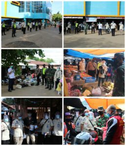 Sosialisasi Bahaya Narkoba dan Covid-19 di Pasar Tapandang dan Bajuin Plaza Pelaihari
