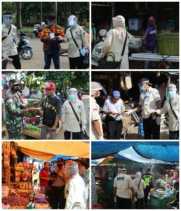 Sosialisasi Bahaya Narkoba dan Covid-19 di Pasar Tapandang dan Bajuin Plaza Pelaihari