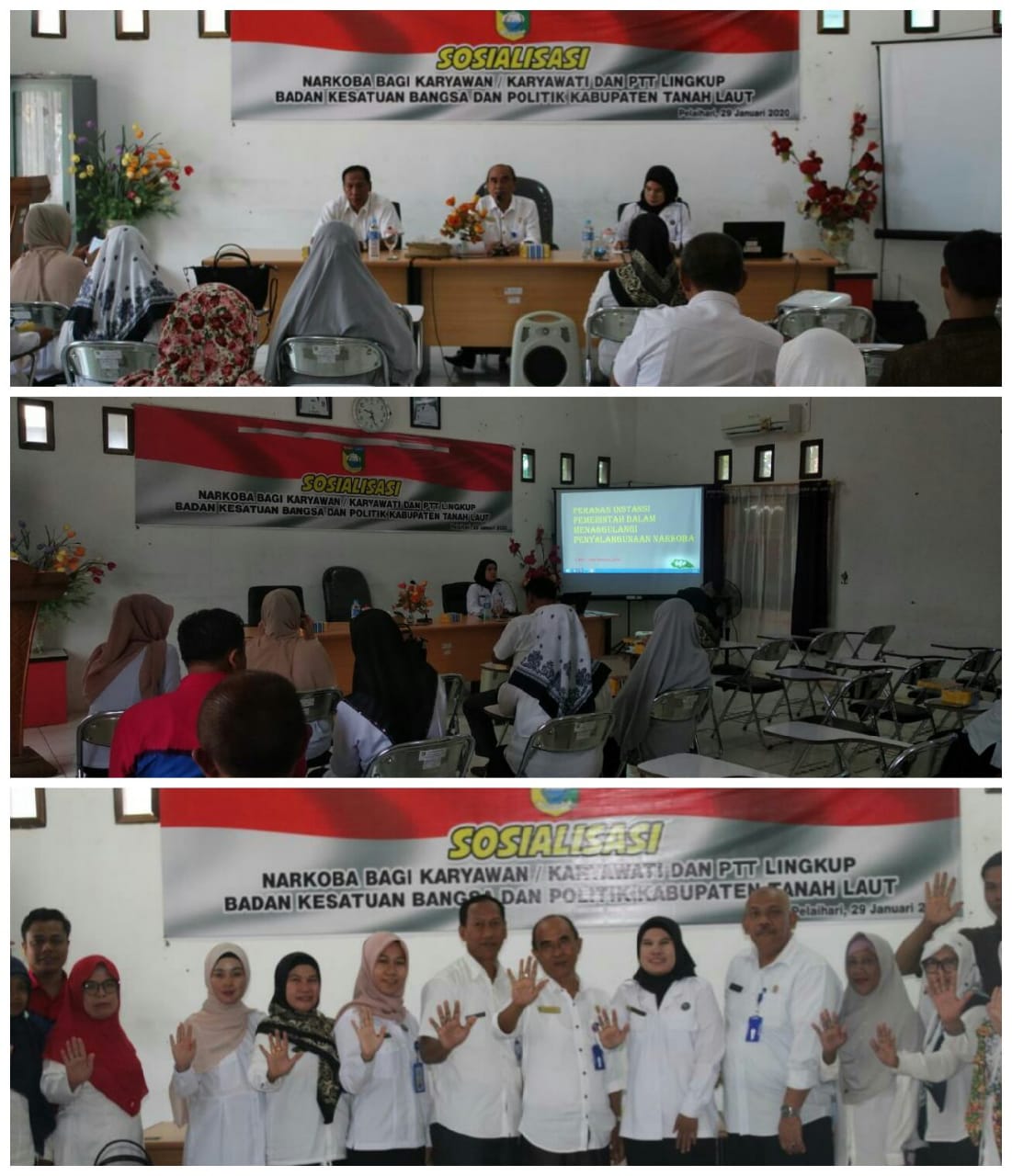 Sosialisasi Bahaya Narkoba di Lingkup Badan Kesbangpol Kab. Tanah Laut Sosialisasi Bahaya Narkoba di Lingkup Badan Kesbangpol Kab. Tanah Laut