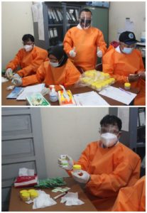 Kegiatan Pemberdayaan Masyarakat Melalui Test Urine Pegawai Diskominfo Kab. Tanah Laut