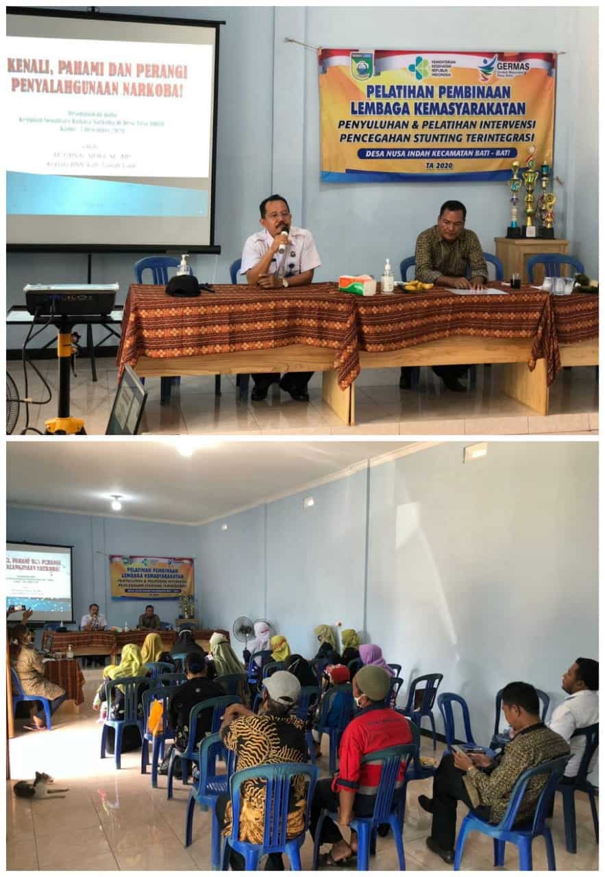 Sosialisasi Bahaya Narkoba pada Masyarakat Desa Nusa Indah Sosialisasi Bahaya Narkoba pada Masyarakat Desa Nusa Indah