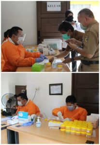 Kegiatan Pemberdayaan Masyarakat Melalui Test Urine Pejabat Tinggi Pratama dan Pejabat Administrator Lingkup Pemerintah Kab. Tanah Laut (Hari Kedua)