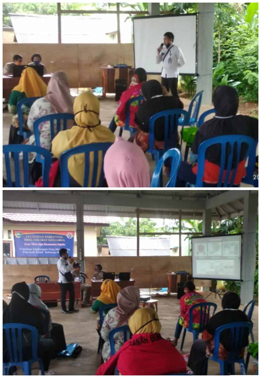 Sosialisasi Bahaya Narkoba Pada Kegiatan Pelatihan Parenting Desa Sahabat Keluarga