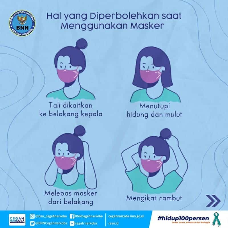 Hal yang Diperbolehkan saat Menggunakan Masker