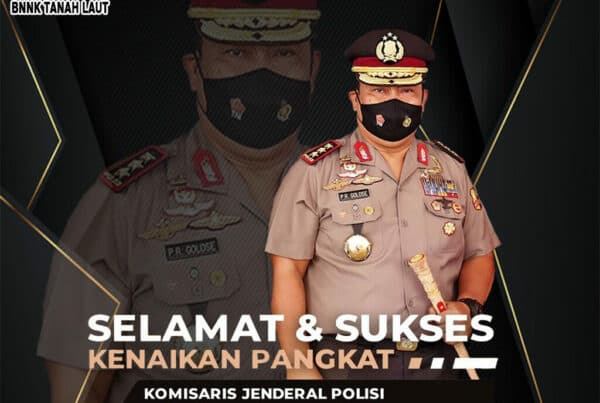 Selamat atas kenaikan pangkat Kepala BNN Dr. Drs. Petrus Reinhard Golose, MM, dari Inspektur Jenderal Polisi menjadi Komisaris Jenderal Polisi