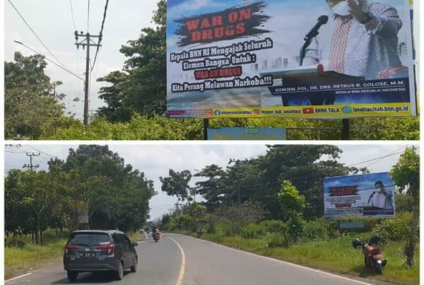 Informasi dan Edukasi melalui Pemanfaatan Media Luar Ruang di Desa Ambungan, Kec. Pelaihari