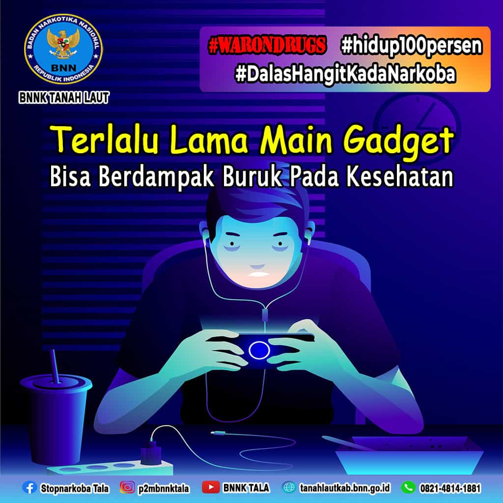 Terlalu Lama Main Gadget, Bisa Berdampak Buruk pada Kesehatan Terlalu Lama Main Gadget, Bisa Berdampak Buruk pada Kesehatan