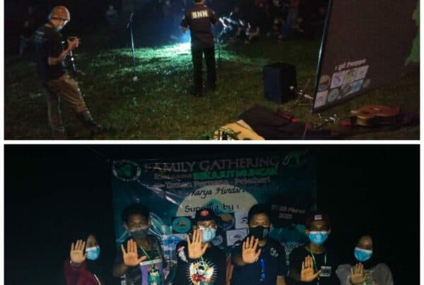 Sosialisasi Bahaya Narkoba pada Kegiatan “Anniversary Bekajut Muncak Yang Ke-1”