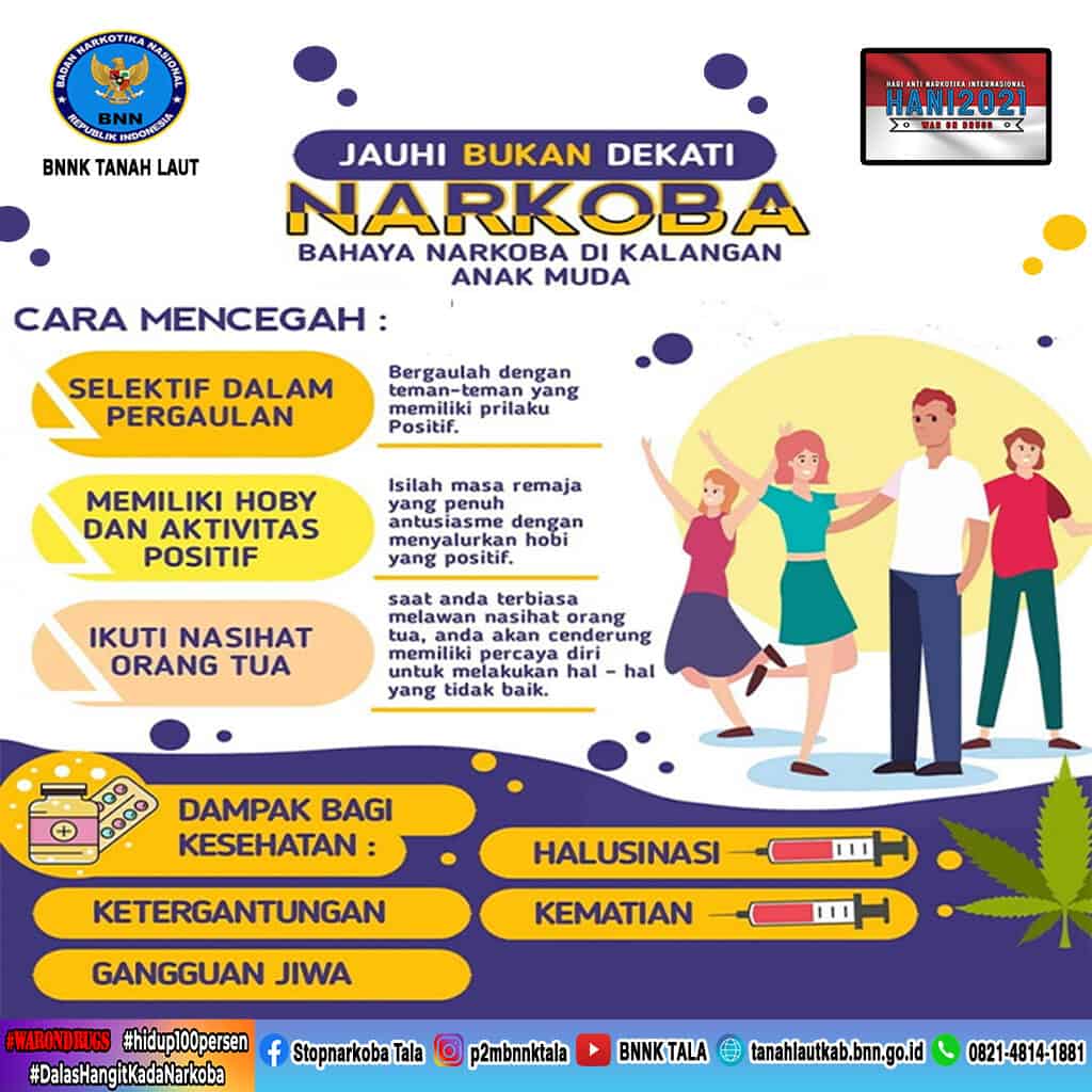 Jauhi Bukan Dekati Narkoba. Bahaya Narkoba di Kalangan Anak Muda