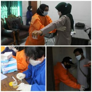 Kegiatan Pemberdayaan Masyarakat Melalui Test Urine Pegawai BPBD Kab. Tanah Laut