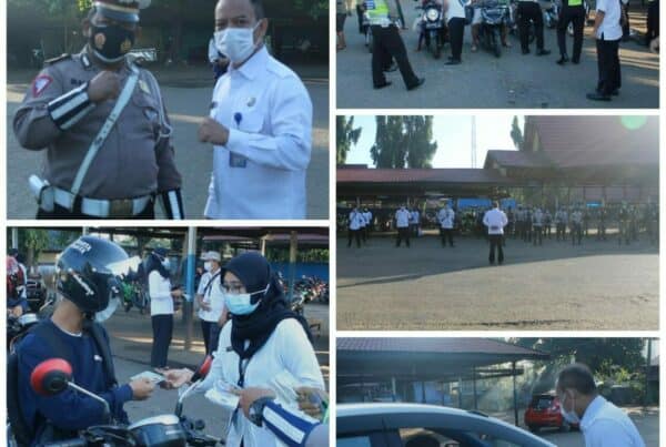 Pembagian Bahan Diseminasi Informasi P4GN dalam Operasi Yustisi