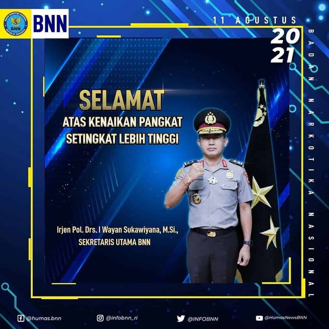 Selamat Atas Kenaikan Pangkat Irtama BNN RI Selamat Atas Kenaikan Pangkat Irtama BNN RI
