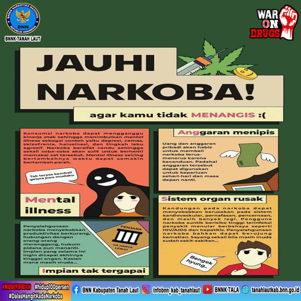 Jauhi Narkoba, Agar Kamu Tidak MENANGIS Jauhi Narkoba, Agar Kamu Tidak MENANGIS