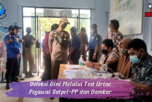 BNNK Tanah Laut Test Urine Personil Satpol PP Kab. Tanah Laut