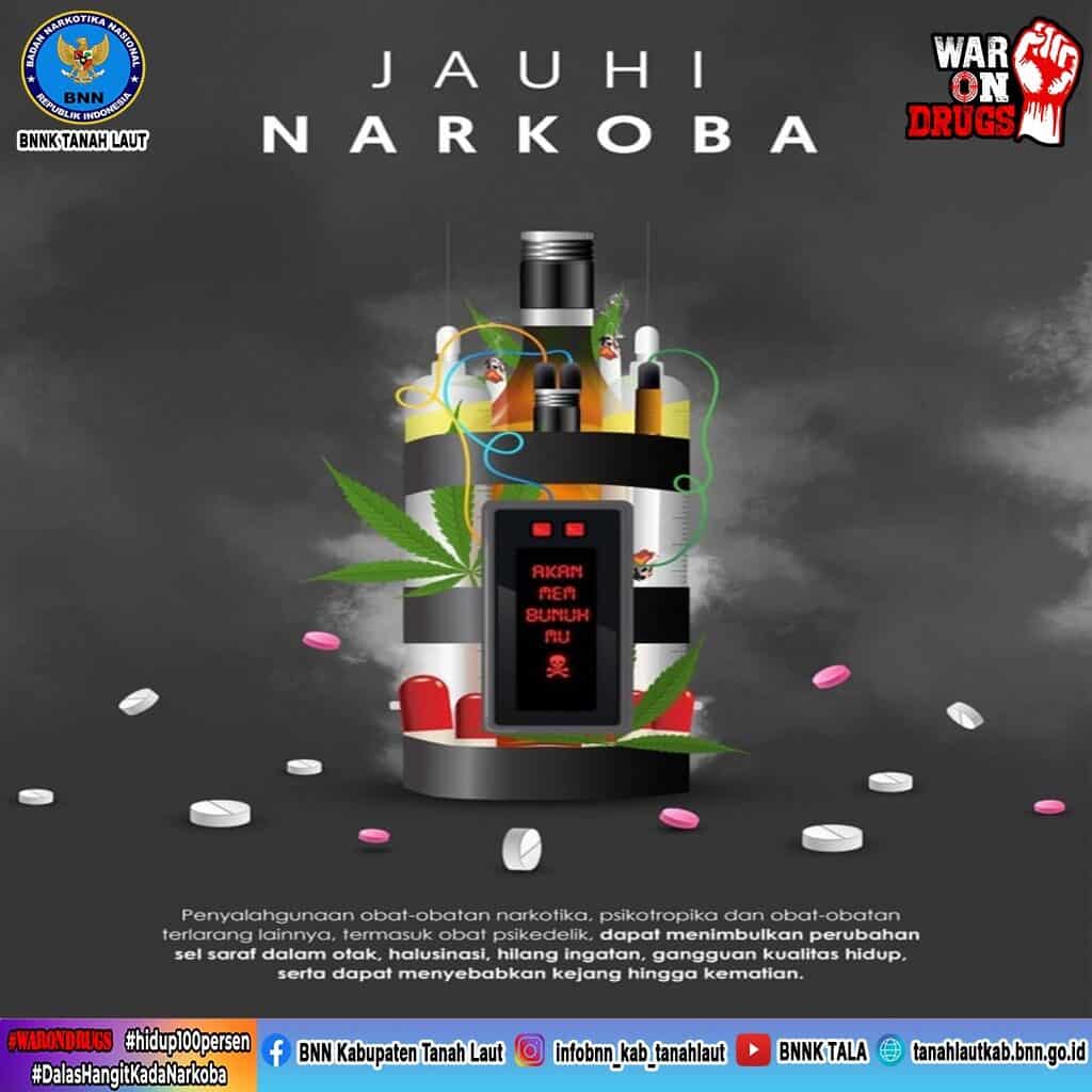 Jauhi Narkoba! Narkoba akan Membunuhmu! Jauhi Narkoba! Narkoba akan Membunuhmu!