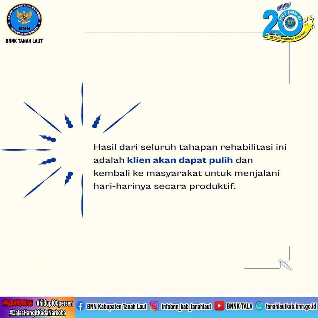 Ayo Peduli Diri dengan Berani Rehabilitasi (Kedelapan) rehab8