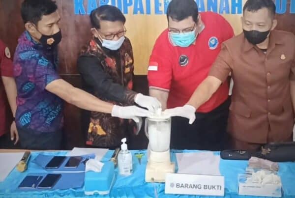 Pemusnahan Barang Bukti Narkotika Hasil Ungkap Kasus BNNK Tanah Laut