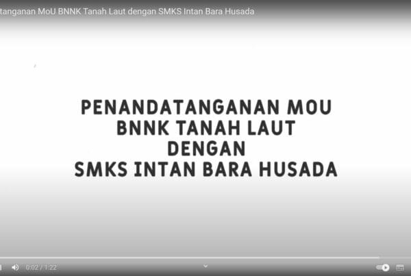 Penandatanganan MoU BNNK Tanah Laut dengan SMKS Intan Bara Husada