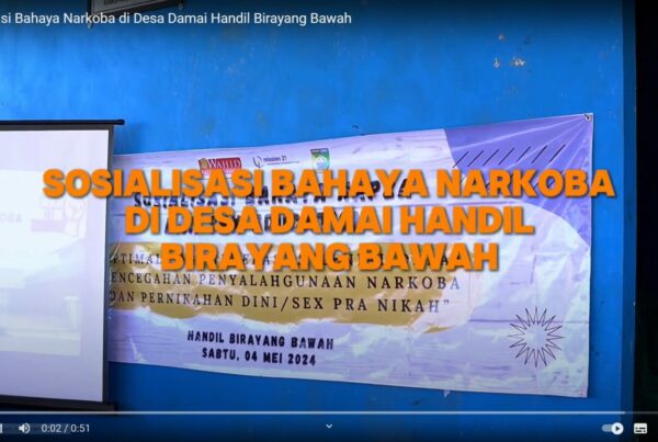 Sosialisasi Bahaya Narkoba di Desa Damai Handil Birayang Bawah