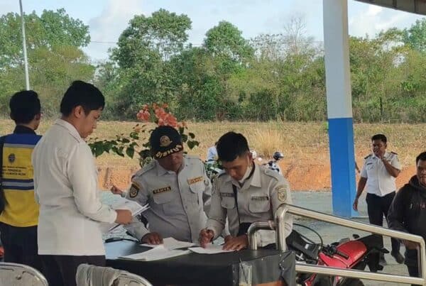 Test Urine Terhadap Pegawai Dinas Perhubungan Kab. Tanah Laut