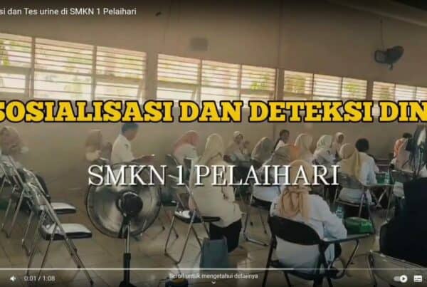 Sosialisasi dan Tes urine di SMKN 1 Pelaihari