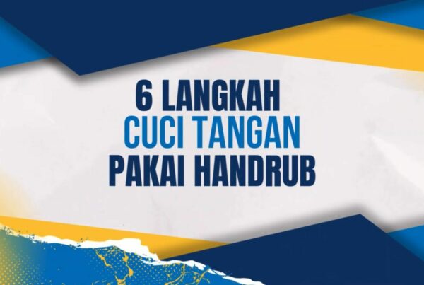 6 langkah Cuci tangan pakai handrub
